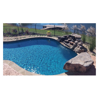 Wet Edge Satin Matrix Antigua - Mediterranean - Pool - Atlanta - by ...