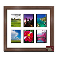 Rosewood 6 Opening, 6x8 Picture Frame