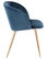 Fran Chair, Gold Metal, Set of 2, Blue Velvet