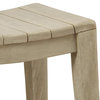 Elmo Wooden Counter Stool, Washed Gray