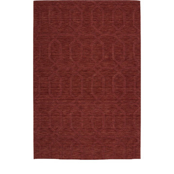 Kaleen Hand-Tufted Imprints Modern I Wool Rug, Cinnamon, 5'x8'