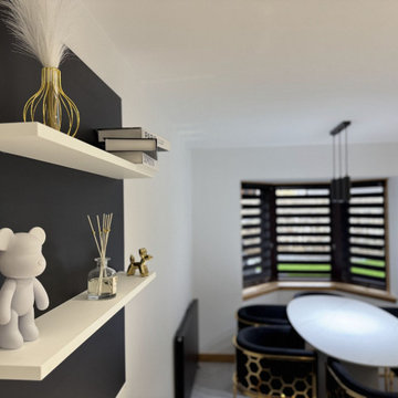 Black and White Handleless Kitchen in Fraserburgh