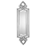Uttermost - Ginosa Beveled Mirror - Offer your wall a striking accent with the Ginosa Beveled Mirror. This mirror features a beveled geometric frame with a matte-black back.