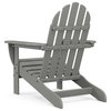 Polywood Classic Adirondack Chair, Slate Gray