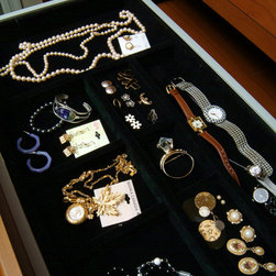 Black Velvet Jewelry Insert (OCT) - Jewelry Boxes And Organizers