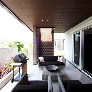 神戸のビーチスタイルのおしゃれなテラス・中庭の写真