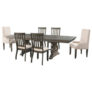 Skirted Parsons Chairs Dining Room Furniture : Skirted Dining Chairs Houzz / Skirted parsons chairs, set of 2, gray linen.