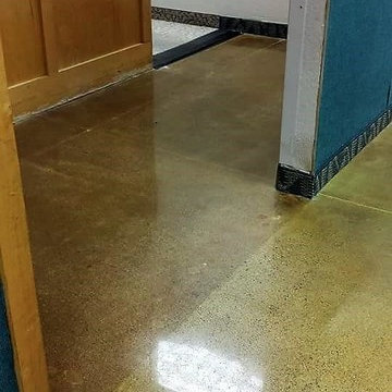 Custom Hallway Concrete Floors