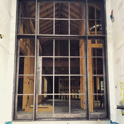 Custom Narrow Profile Iron Front Doors - Front Doors