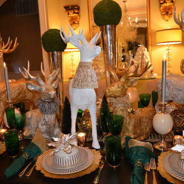 MY 2014 CHRISTMAS TREE, REINDEER & TABLE SETTINGS
