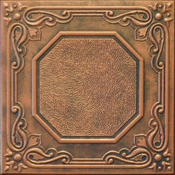 R 32 Styrofoam Ceiling Tile 20x20 - Antique Copper - Ceiling Tile