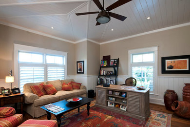 Inspiration for a coastal home office remodel in Miami