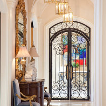 Dozzo front doors in iron