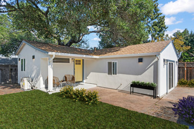 Example of a small eclectic home design design in San Francisco