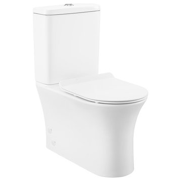 Calice Two Piece Rear Outlet Elongated Toilet Dual Flush .8/1.28 gpf