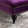 Elegant Kid's Velvet Chaise Lounge for Living room or Bedroom, Dark Purple