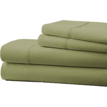 Becky Cameron Premium Ultra Soft Luxury 4-Piece Bed Sheet Set, Twin, Sage