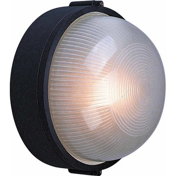 Volume Lighting 1-Light Black Outdoor Wall-Mounted Light Fixture