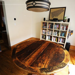 Round Reclaimed Wood Tables - Dining Tables