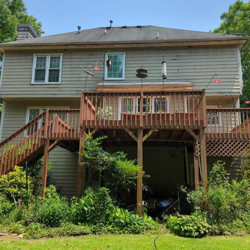 James Hardie Siding Replacement and Trex Deck Resurface in Powder Springs, GA