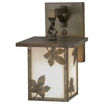 6.5W Hyde Park Maple Leaf Hanging Wall Sconce