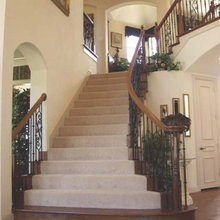 Wrought iron staircase
