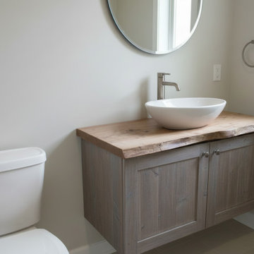 Customizable Live Edge English Chestnut Vanity Tops, Made-To-Order