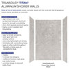 Transolid Titan Shower Wall Kit, Caesar Grey (Textured), 60-in X 36-in X 96-in