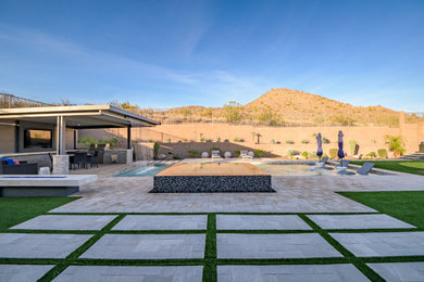 Example of a minimalist pool design in Phoenix