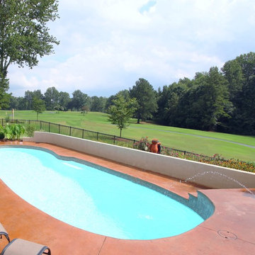 Far Above Par - A Pool With A Golf Course View