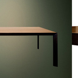 Metaphor | Long Conference/Meeting Table with Faceted Legs - Desks And Hutches
