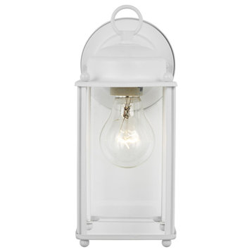 New Castle Large 1-Light Outdoor Wall Lantern, White