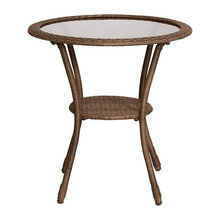 Wicker bistro table