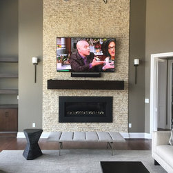 TV over Fireplace - Home Electronics