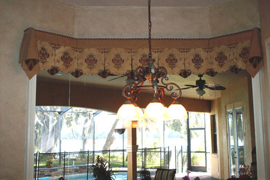 Inspiration for a mediterranean home design remodel in Tampa