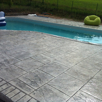Réalisation contour de piscine