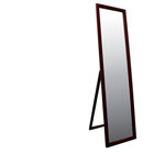 ORE International - 55" Walnut Finish Stand Mirror - 55″ Walnut Finish Stand Mirror