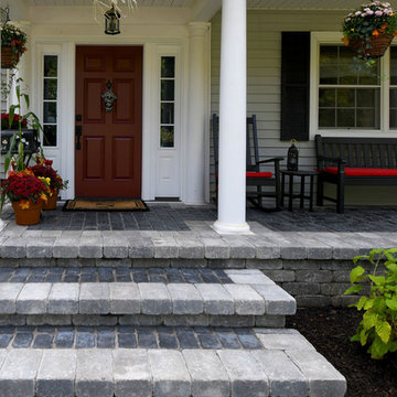 traditional downtown front landscape