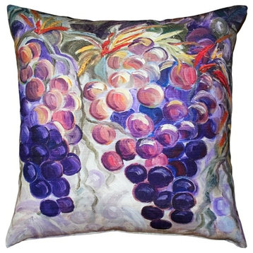 Pillow Decor - Purple Grapes 20x20 Throw Pillow