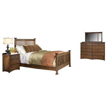 Intercon Oak Park Bedroom Set With California King Bed