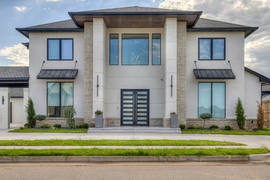 Modern exterior home idea in Oklahoma City