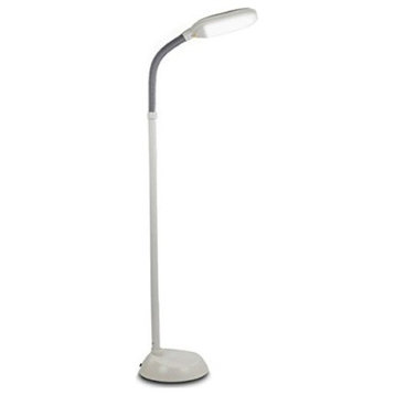 Litespan LED Reading and Crafting Floor Lamp, Alpine White
