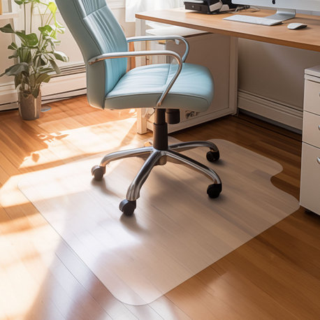 Yescom 48"x36" PVC Floor Mat Protector With Lip