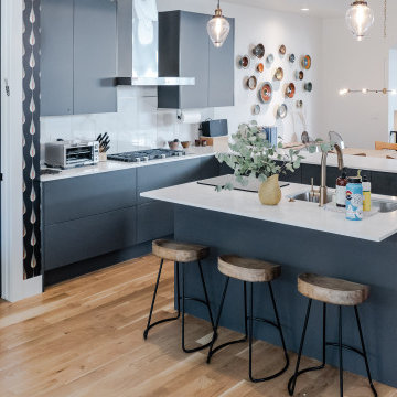 Black and White Kitchen with NANO technology
