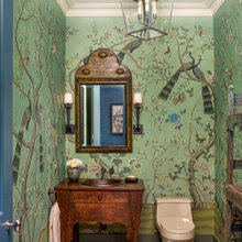 pink house powder room