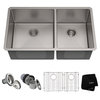 Standart PRO 33" Undermount Stainless Steel 2-Bowl 16 Gauge Kitchen Sink