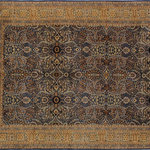 Bareen's Designer Rugs - Tabriz Pak-Persian Shiloh Lt. Blue/Lt. Gray Wool Rug - 6'2 x 8'8 - Designed with mesmerizing intricacy and gorgeous color palette, this hand-knotted masterpiece demonstrates the beauty and electrifying thrill of Pak Persian art. These meticulously handcrafted Pak-Persian rug is made with pure wool and features breathtaking traditional and Transitional designs in bold lush color pallet. Known for their intricate designs these rugs are a reproduction of Persian rugs, made in Pakistan with unique Mughal designs. Made by master weavers using the same Persian texture, design and dying technique, we wanted to produce the most significant manifestation of the Persian art, life and culture. This rug is most famous for its exceptional quality, incredible designs, patterns and vibrant rich color. Pak-Persian rugs made with Persian weave with high knot counts, which enables the high intricacy and detail found in the patterns are also referred to as "State of art", each color adds a rich beautiful detail in the artwork of this rug. The design, color and beautiful chromatic composition with a vibrant sheen with traditional and Transitional designs, exude beauty, elegance and quality make this rug a masterpiece of its own.