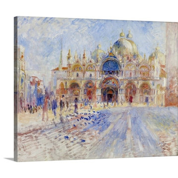 The Piazza San Marco, Venice, 1881 Wrapped Canvas Art Print, 30"x24"x1.5"