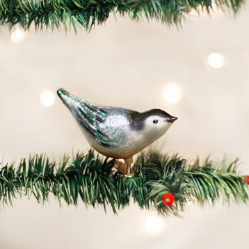 Old World Christmas Nuthatch Glass Blown Ornament