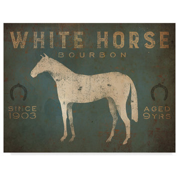 Ryan Fowler 'White Horse No Kentucky' Canvas Art